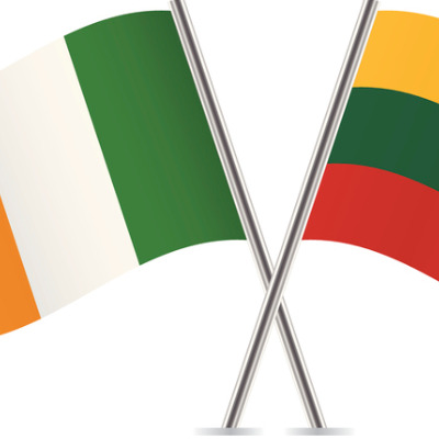 Irish and Lithuanian flags