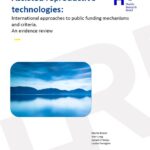 Assisted reproductive technologies: International approaches to public funding mechanisms and criteria. An evidence review