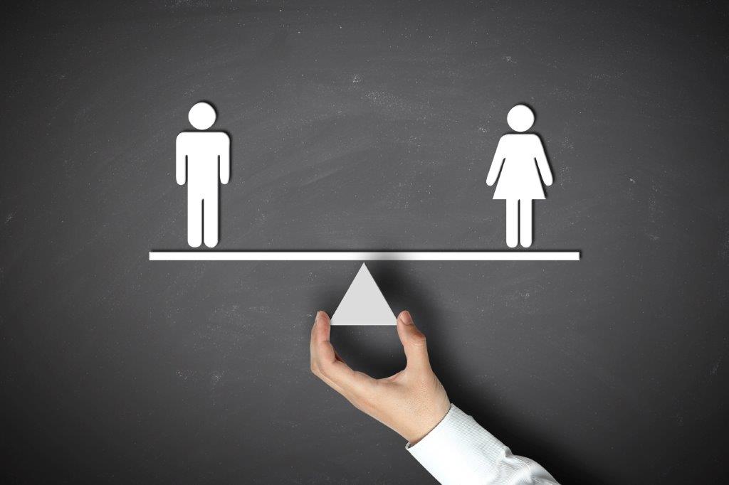 Gender balance scales image