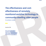 The effectiveness and cost-effectiveness of remotely monitored assistive technology in community-dwelling older people